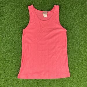 Vintage Backroad Blues Pink Ribbed Tank Top Sz XS